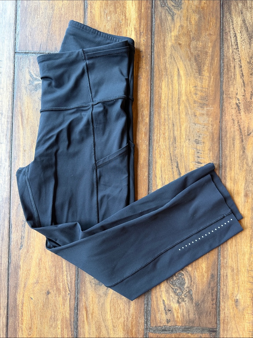 lululemon athletica Black High-Rise Leggings with Reflective Dots